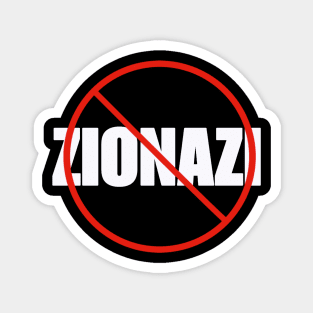 🚫 Zionazi - Back Magnet