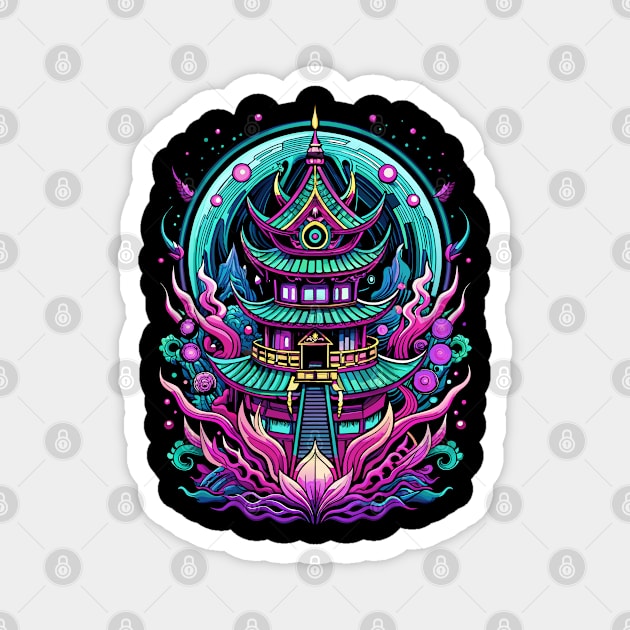 Asian temple Magnet by Ravenglow