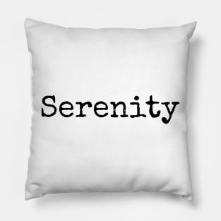 Serenity - Inspirational Word of the Year Pillow