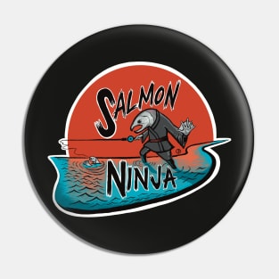 Salmon Ninja Pin