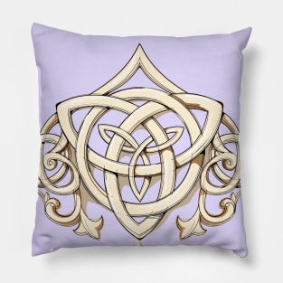 Gold Celtic knot Pillow