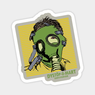 Gas Mask Logo Fashionista, a Dystopomart Accessory Magnet