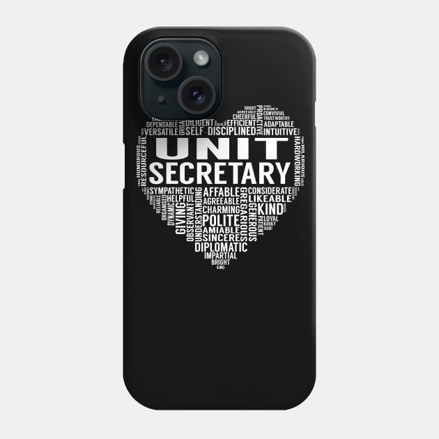 Unit Secretary Heart Phone Case by LotusTee