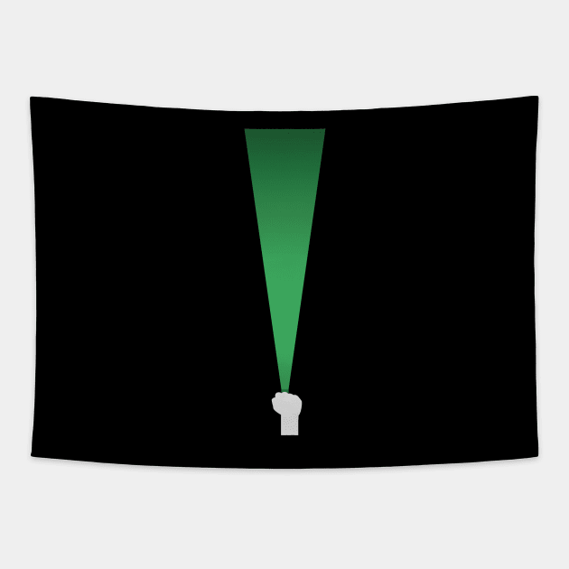 Minimalist Green Lantern Tapestry by PWCreate