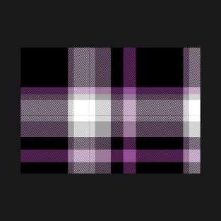 Asexual Pride Tartan Plaid Pattern T-Shirt