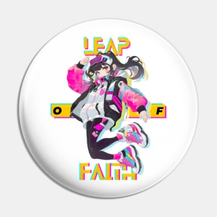 Leap of Faith (white) Pin