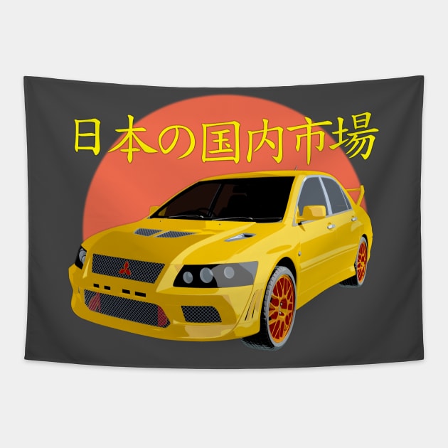 JDM Evo Tapestry by FurryBallBunny