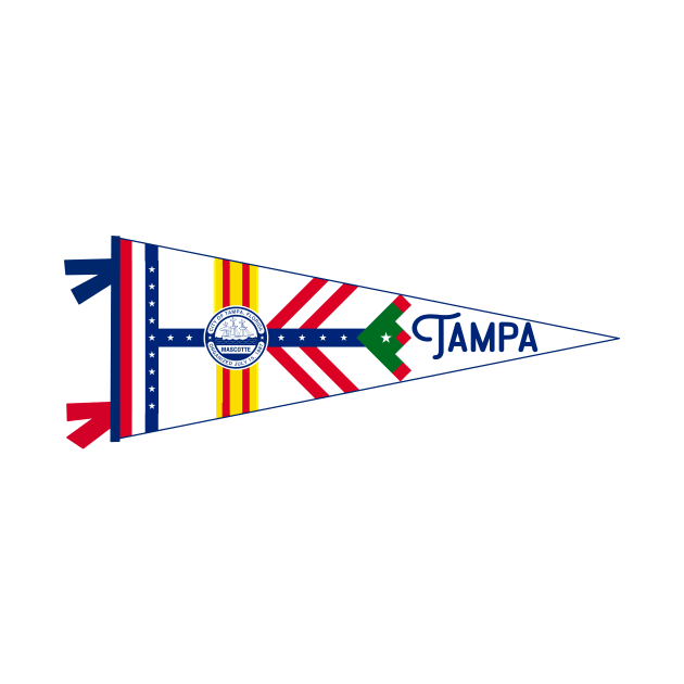 Tampa Flag Pennant by zsonn