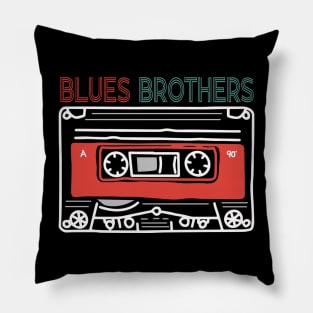 Graphic Blues Proud Name Flower Birthday 70s 80s 90s Vintage Styles Pillow