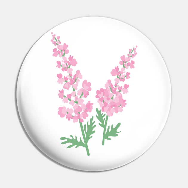 Cute Colorful Lavender Pin by SWON Design