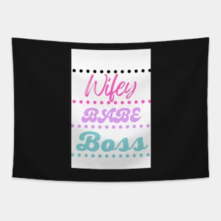 Wifey Babe Boss Tapestry