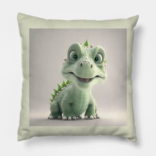 Der grüne Dinosaurier Pillow