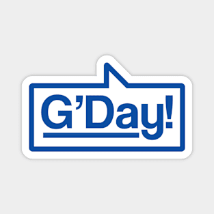 G'Day - Talking Shirt (Blue) Magnet