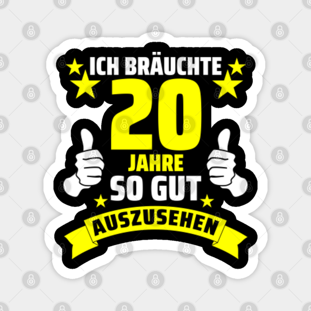 20 geburtstag 20 Geburtstag TeePublic