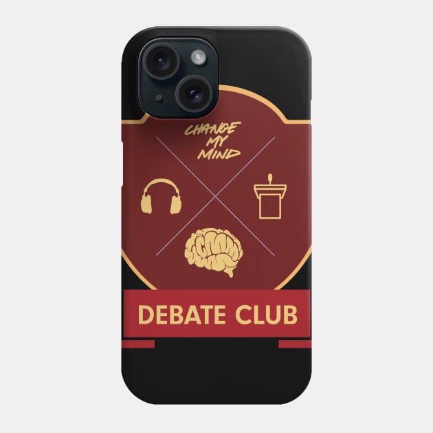 Change My Mind Debate Club (GRYF colors - IVY LEAGUE Style) Phone Case by Change My Mind Podcast