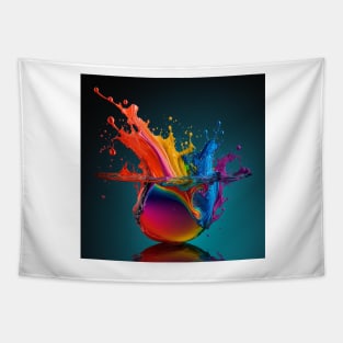 Living Life in Colour Abstract Splash Tapestry