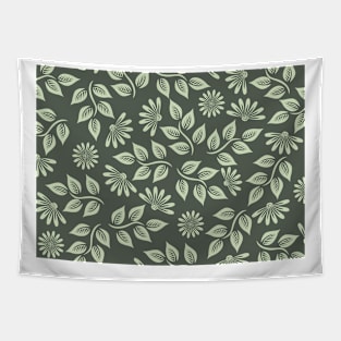 Earthy Flower Pattern Tapestry