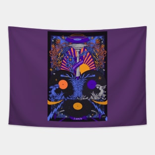 Viva La Vinyl Purple Tapestry