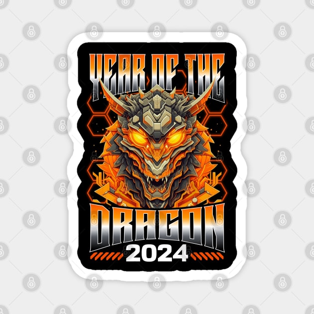 Chinese New Year 2024 Year of The Dragon Magnet by creative
