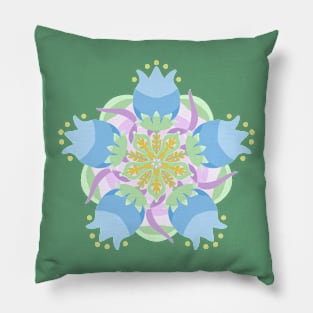 Bluebell Mandala Pillow