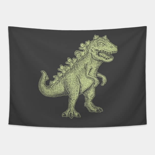 reptar one ink Tapestry by Firebrander