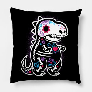 Skeleton t rex Pillow