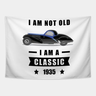 I am not Old, I am a Classic - Funny Car Quote Tapestry