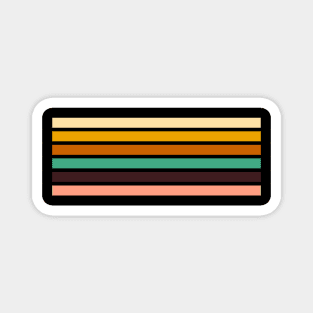 Minimal Retrowave Aesthetic Striped Magnet