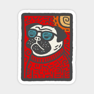 Psychedelic Pug | Trippy Pop Art Dog Magnet