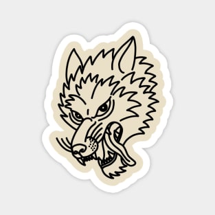 Wolf Tattoo Magnet