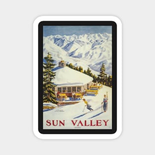 Sun Valley, Ski Poster Magnet