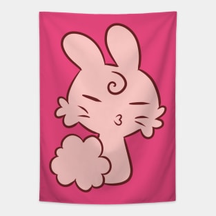 Kissy Lips Bunny Tapestry