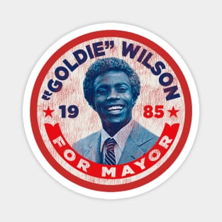 Vote Goldie Wilson For Mayor Pin Worn Magnet