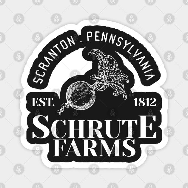 Schrute Farms Scranton Pennsylvania Est 1812 Gift 2021 Magnet by jamai27
