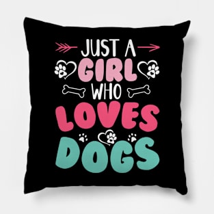 Just A Girl Who Loves Dog Training T shirt For Women T-Shirt T-Shirt Pillow