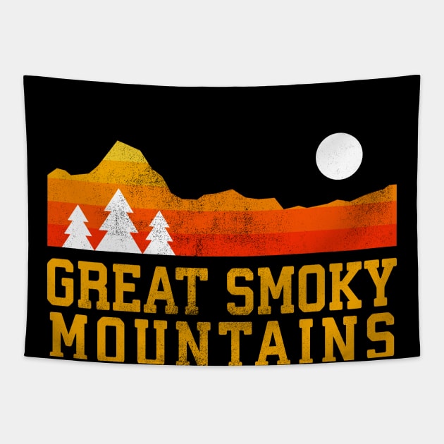 Great Smoky mountains national park retro vintage Tapestry by hardy 