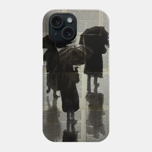 Figures in the rain Phone Case