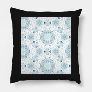 Mandala ornament - mint white Pillow