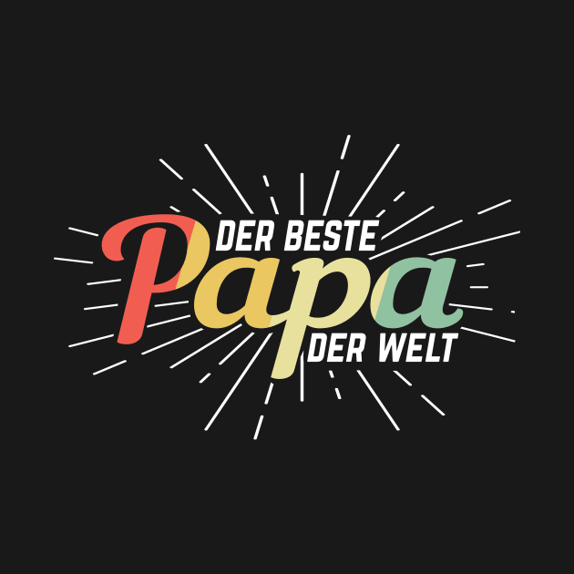 Der beste Papa der Welt Retro by HBfunshirts