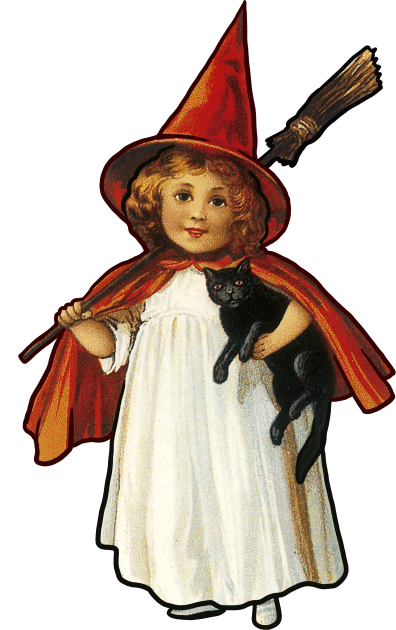 CUTE KITTY WITCH HALLOWEEN2 Kids T-Shirt by AtomicMadhouse