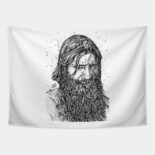 GRIGORI RASPUTIN ink portrait Tapestry