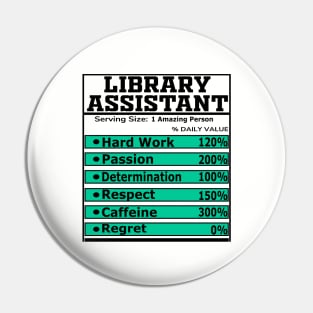 Library Assistant Pin