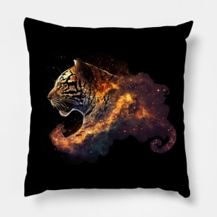 Universium and Tiger: A Cosmic Duo Pillow