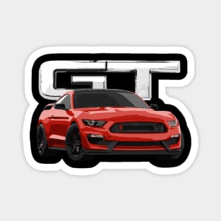 MUSTANG GT GT350 RACE RED Magnet