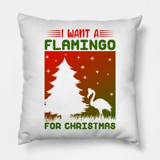 Flamingo christmas Pillow