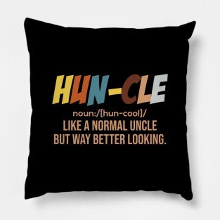 Funny Hunk Uncle Fathers Day Gift Pillow
