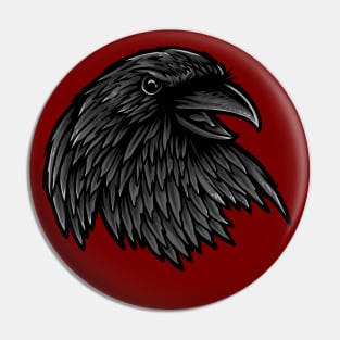 Illusion of Crow the Raven Pin