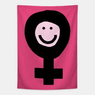 Female Smile for Minimal Feminism Tapestry