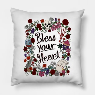 Bless Your Heart - Southern true crime art Pillow