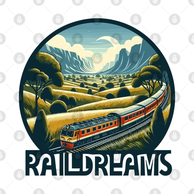 Train, Rail Dreams by Vehicles-Art